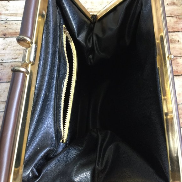 Vintage 50’s Top Handle Snap Closure Purse Handbag - Picture 5 of 9